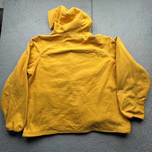 LL Bean Polartec Windbloc Fleece Hoodie Jacket Mens XXL Full Zip Yellow 251298 - Picture 14 of 15